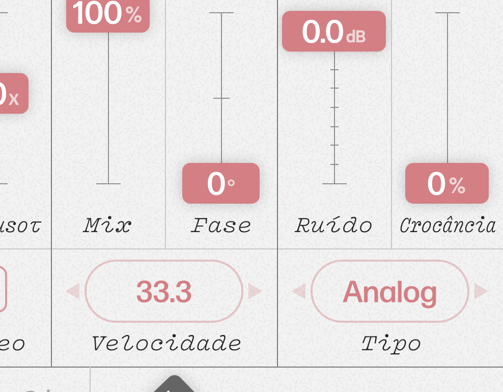 “Crocância”, and some other Portuguese translations in the advanced controls of Vulf Compressor