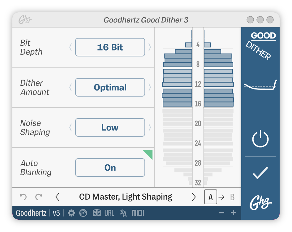 Image of the user interface of Good Dither