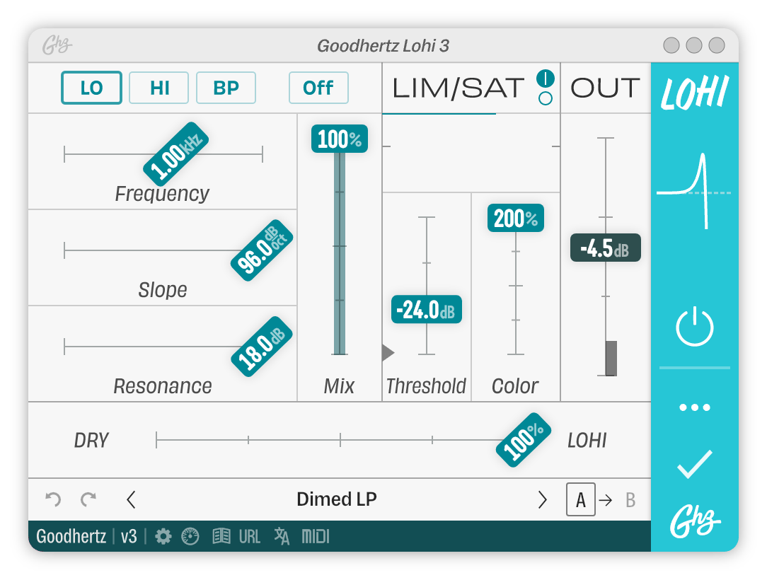 Image of the user interface of Lohi