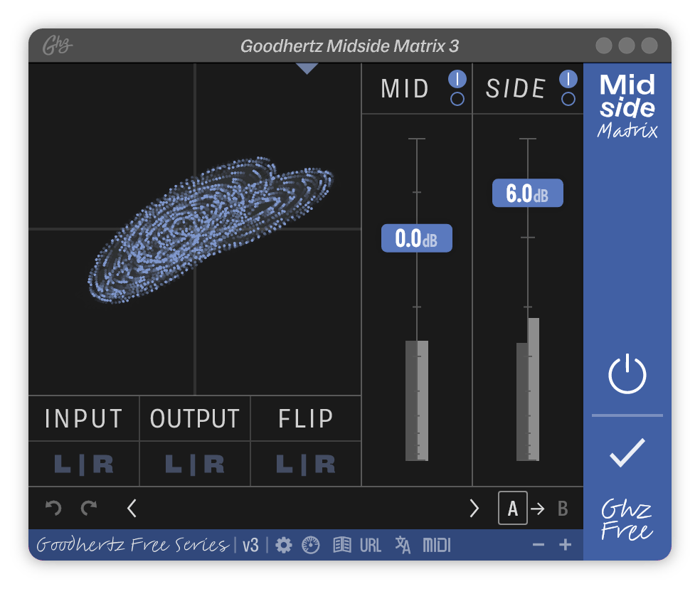 A screenshot of the Midside Matrix interface